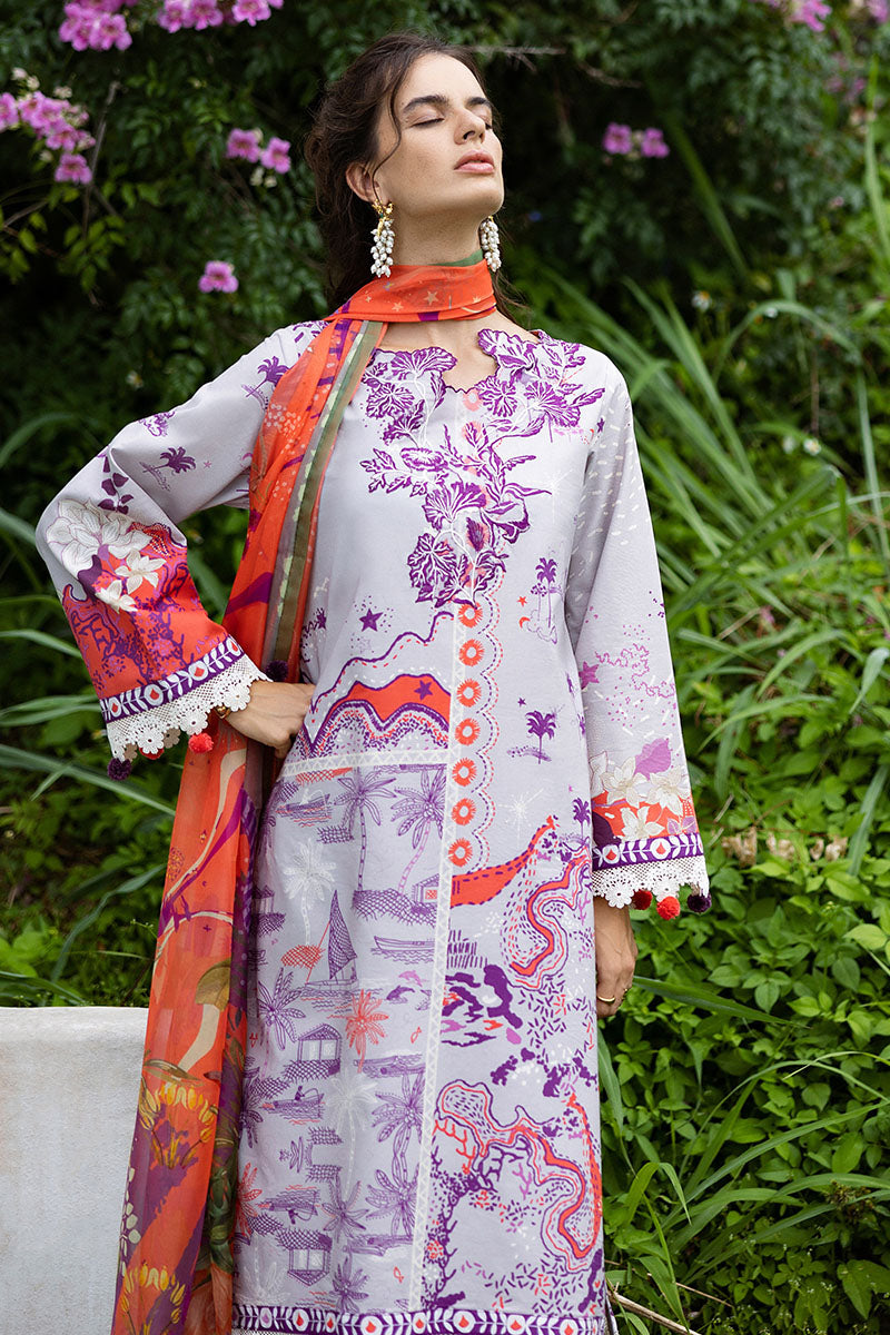 Mushq | Mirasol Printed Cambric | Luna Plata, image 4