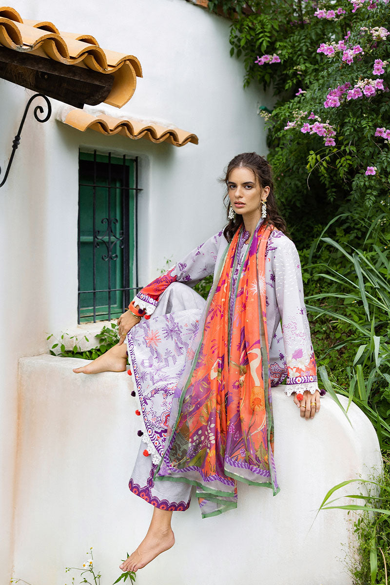 Mushq | Mirasol Printed Cambric | Luna Plata, image 6