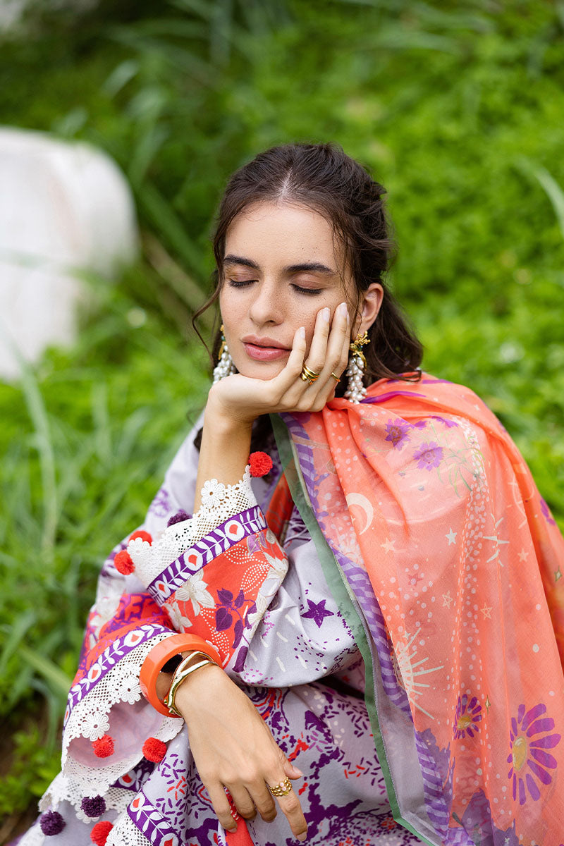 Mushq | Mirasol Printed Cambric | Luna Plata, image 5