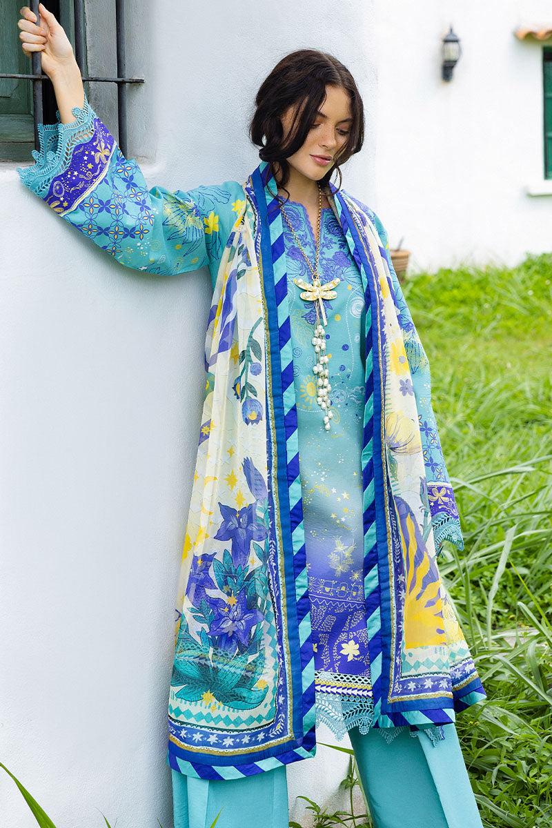 Mushq | Mirasol Printed Cambric | Mar Azul, image 2