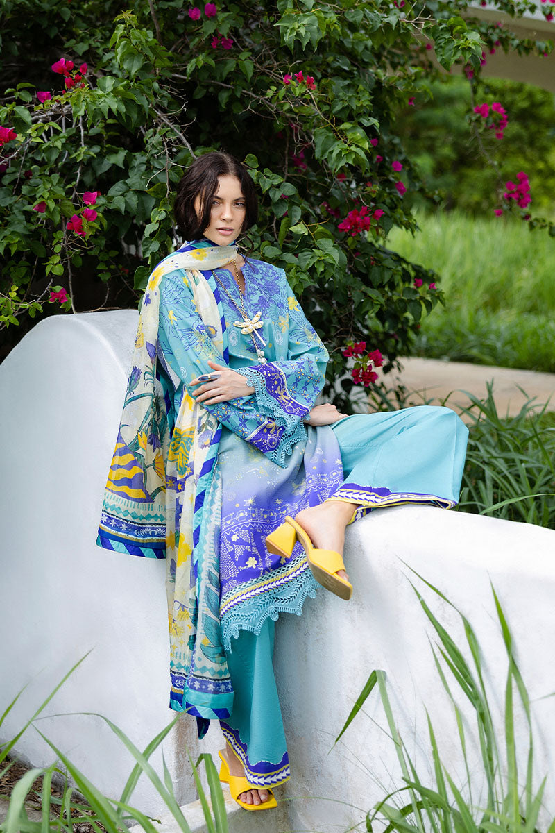 Mushq | Mirasol Printed Cambric | Mar Azul, image 6