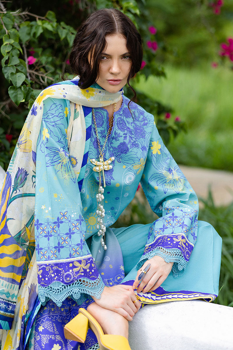 Mushq | Mirasol Printed Cambric | Mar Azul, image 5
