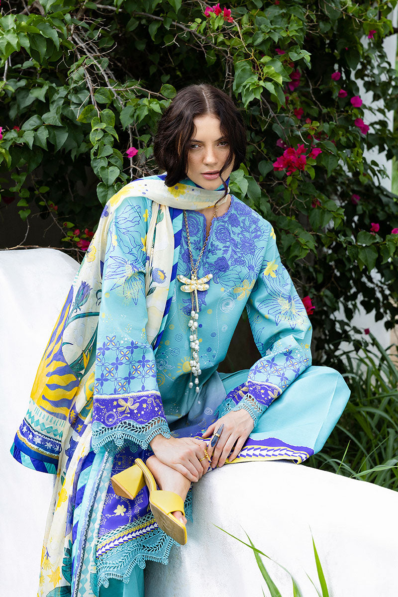 Mushq | Mirasol Printed Cambric | Mar Azul, image 4