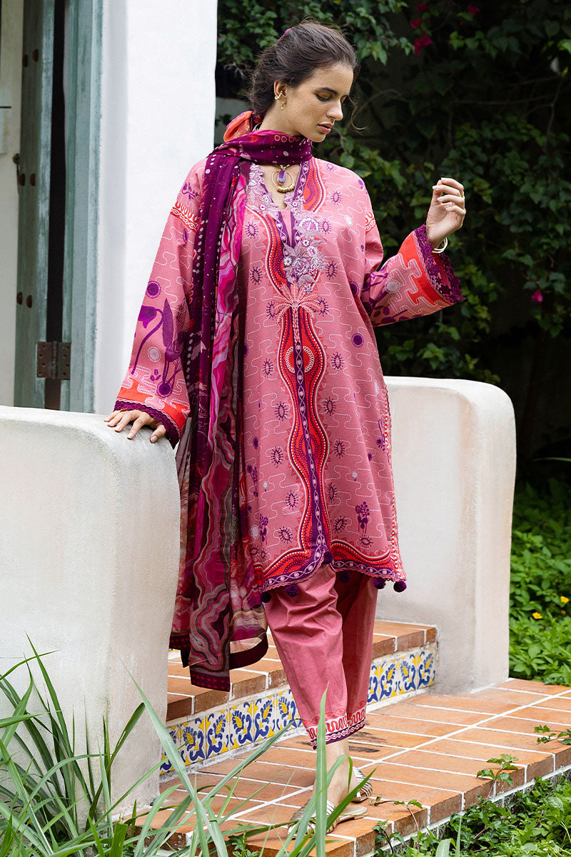 Mushq | Mirasol Printed Cambric | Coral Mar, image 4