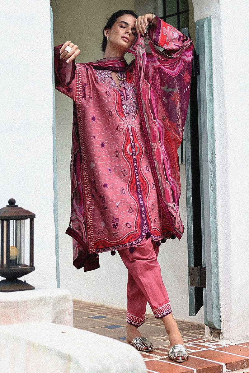 Mushq | Mirasol Printed Cambric | Coral Mar, image 5