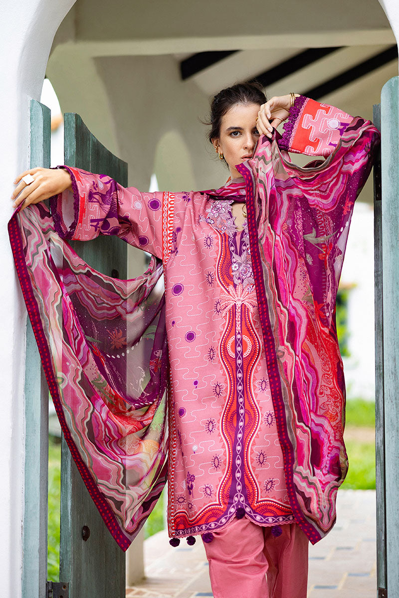 Mushq | Mirasol Printed Cambric | Coral Mar, image 3