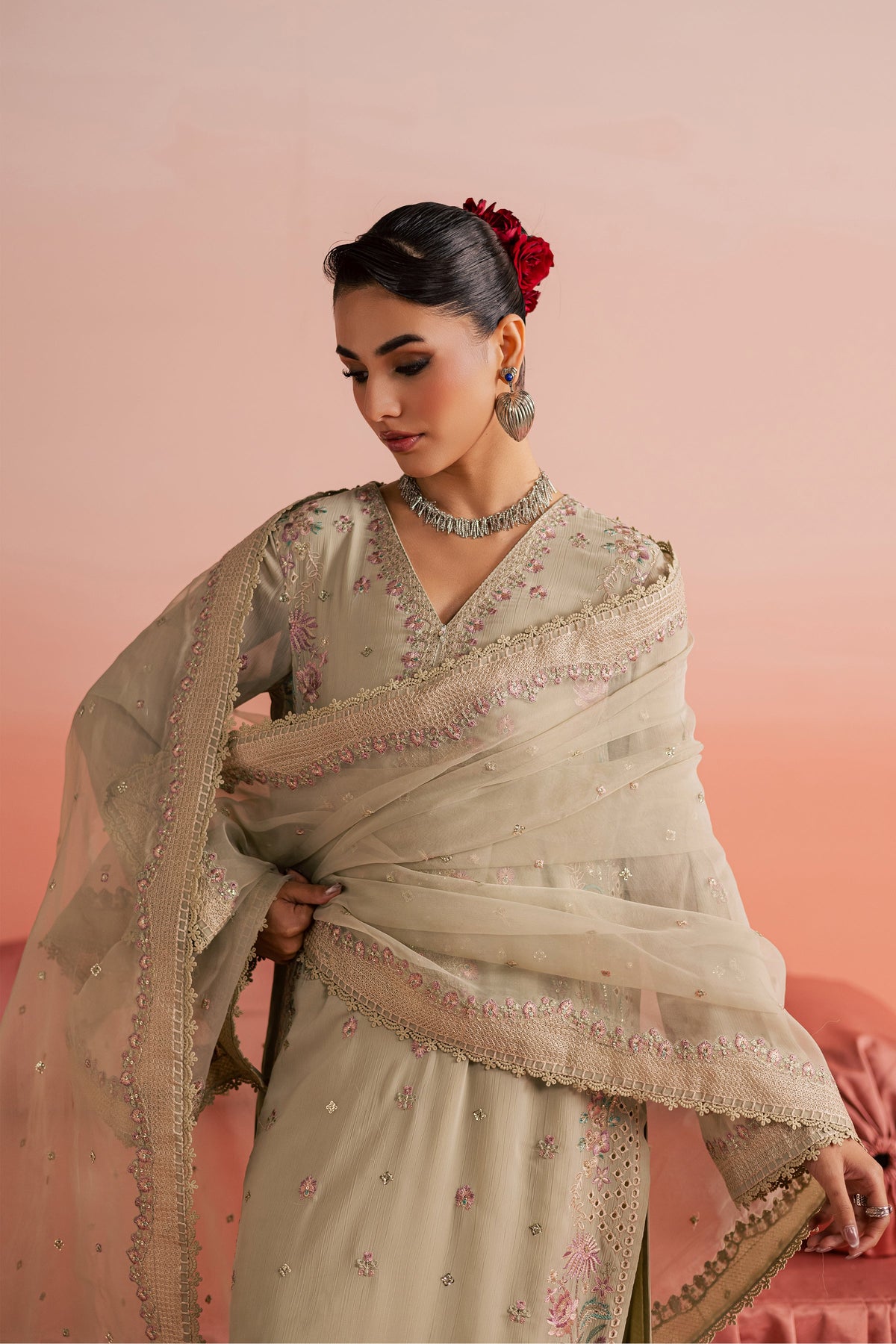 Batik | Gulmohar Festive Eid Edit 26' | Habeeba 3Pc, image 2