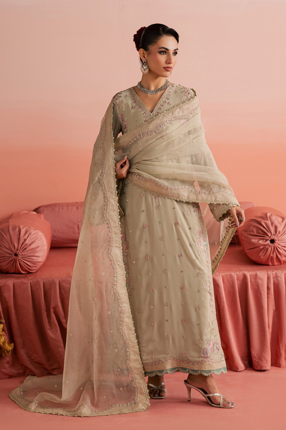 Batik | Gulmohar Festive Eid Edit 26' | Habeeba 3Pc-7