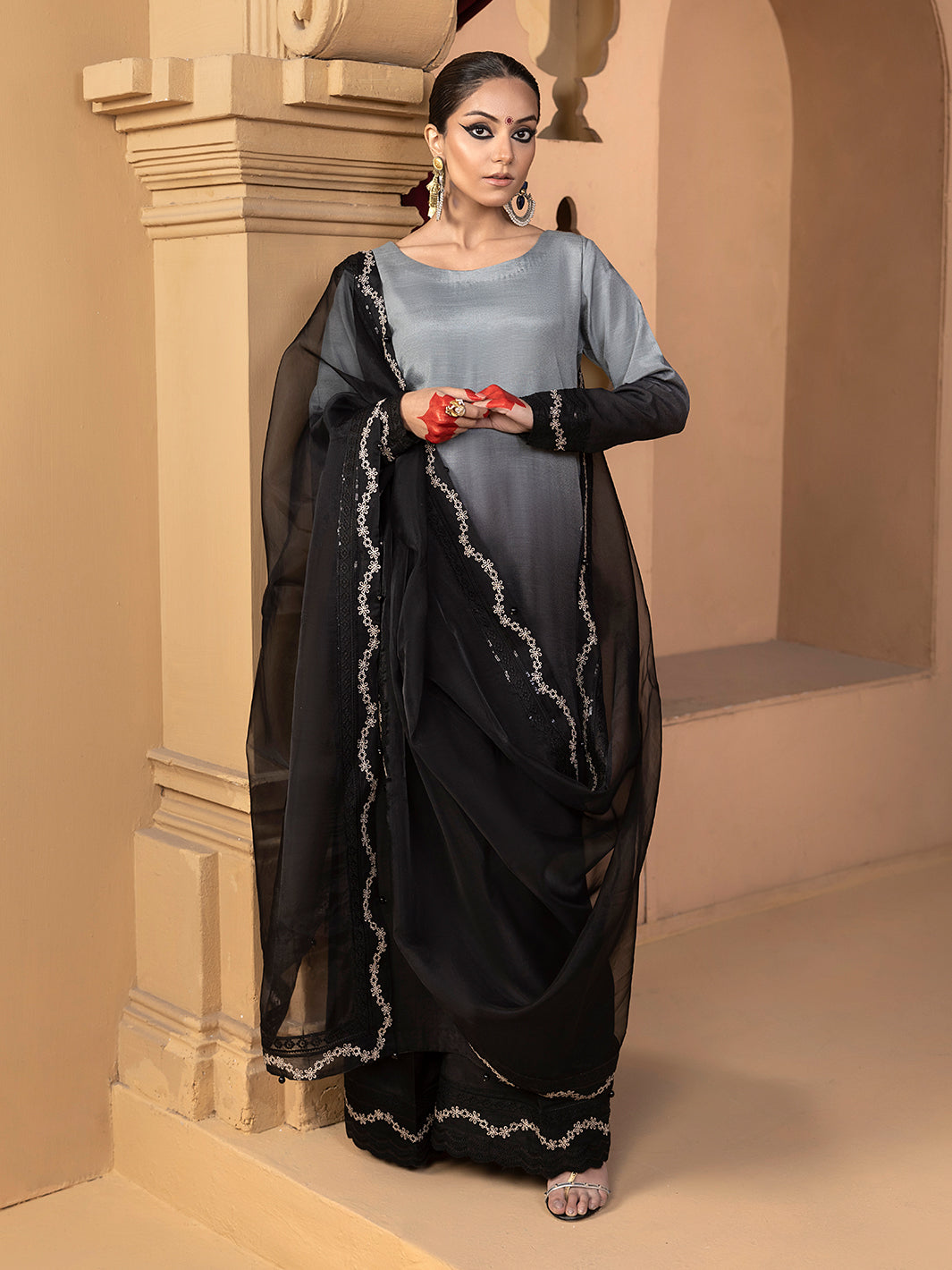 Hem Stitch | Raw Silk Edit 25 | Hazel -  Hemstitch Ladies Clothes - Original Designer Dress - House of Maryam