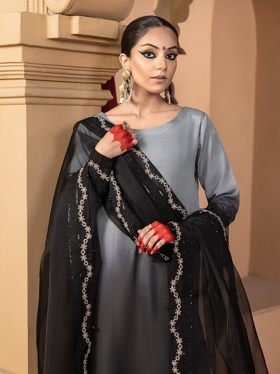 Hem Stitch | Raw Silk Edit 25 | Hazel -  Hemstitch Ladies Clothes - Original Designer Dress - House of Maryam