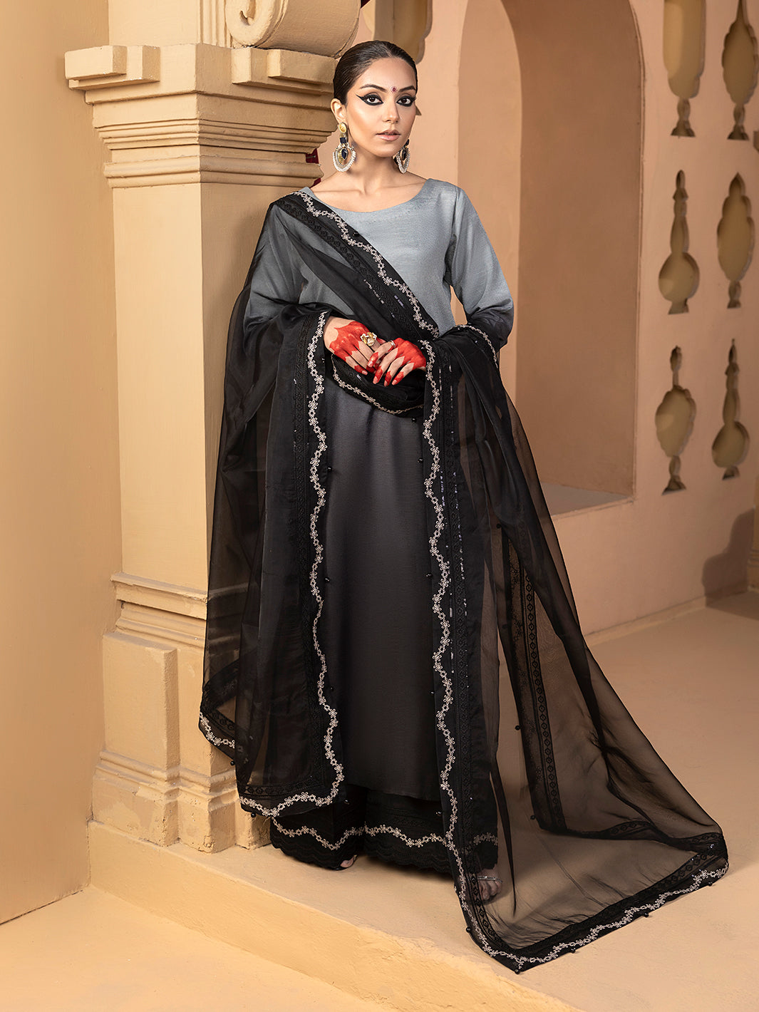 Hem Stitch | Raw Silk Edit 25 | Hazel -  Hemstitch Ladies Clothes - Original Designer Dress - House of Maryam