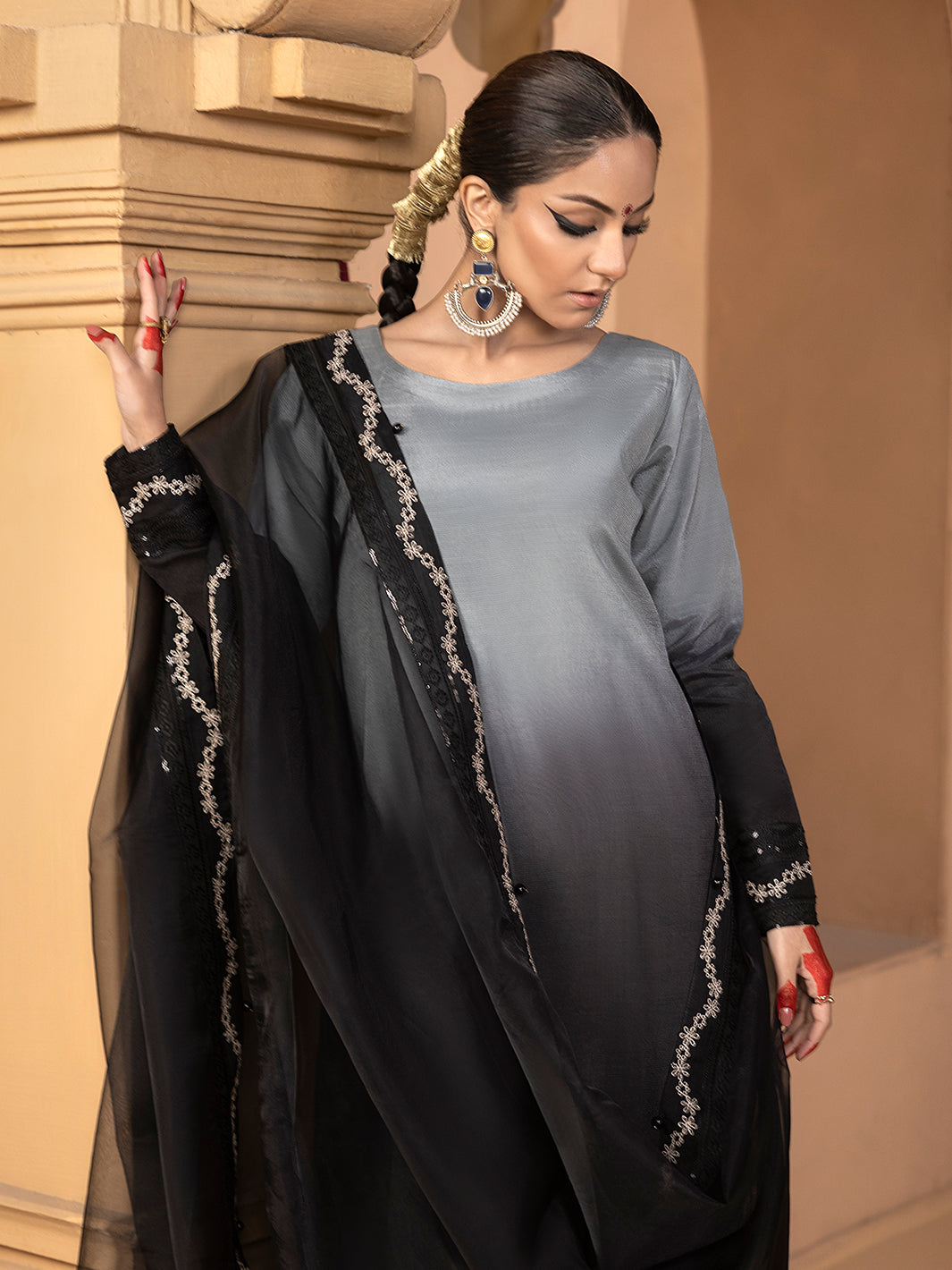 Hem Stitch | Raw Silk Edit 25 | Hazel -  Hemstitch Ladies Clothes - Original Designer Dress - House of Maryam