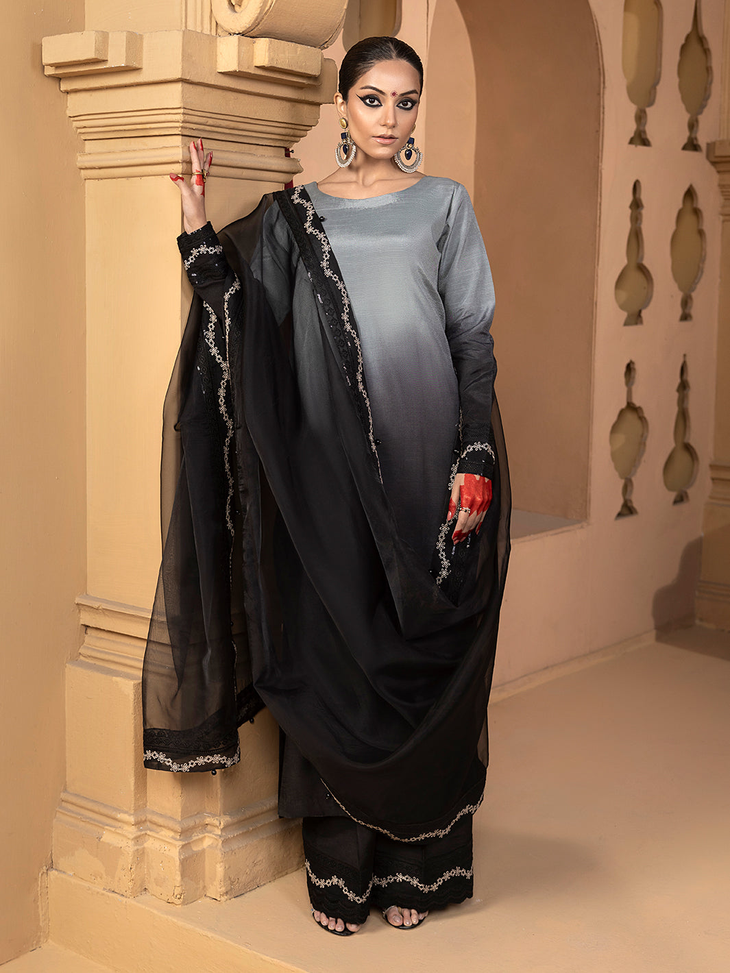 Hem Stitch | Raw Silk Edit 25 | Hazel -  Hemstitch Ladies Clothes - Original Designer Dress - House of Maryam