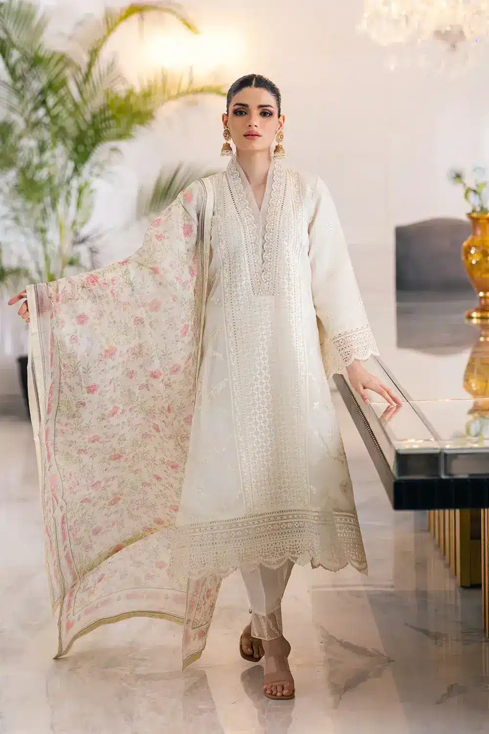 Azure | Embroidered Ensembles 23 | Heaven Bliss -  Azure Formal - Original Designer Dress - House of Maryam