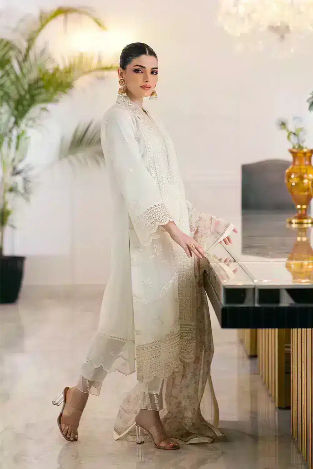 Azure | Embroidered Ensembles 23 | Heaven Bliss -  Azure Formal - Original Designer Dress - House of Maryam