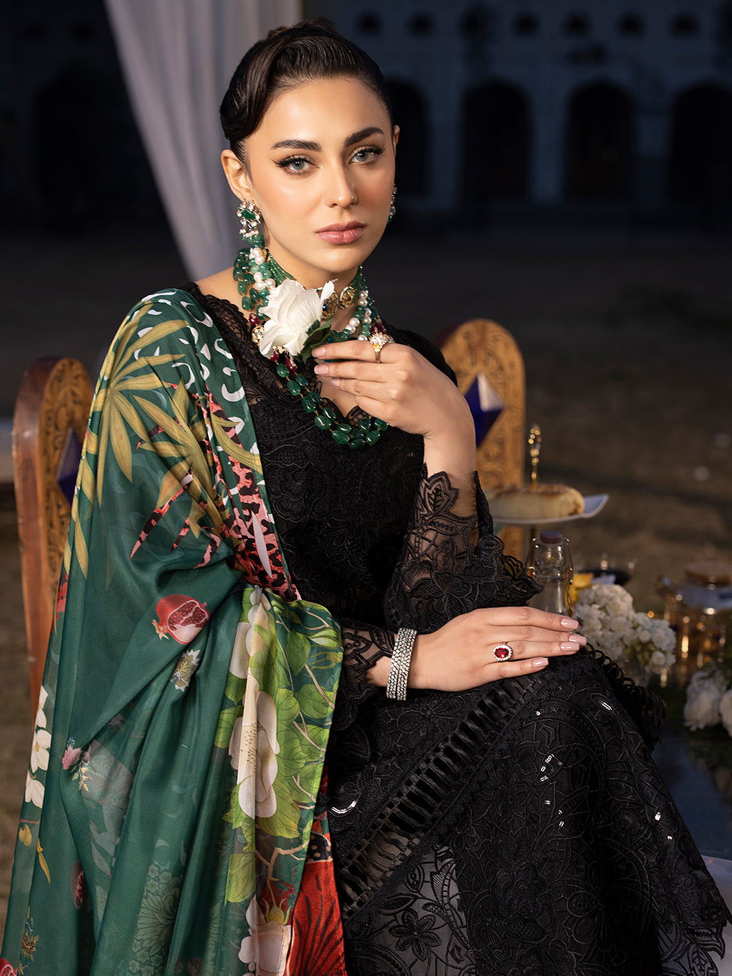 Mahnur | Mahrukh Luxury Lawn 24 | HEMAYAL -  Mahnur Formal - Original Designer Dress - House of Maryam