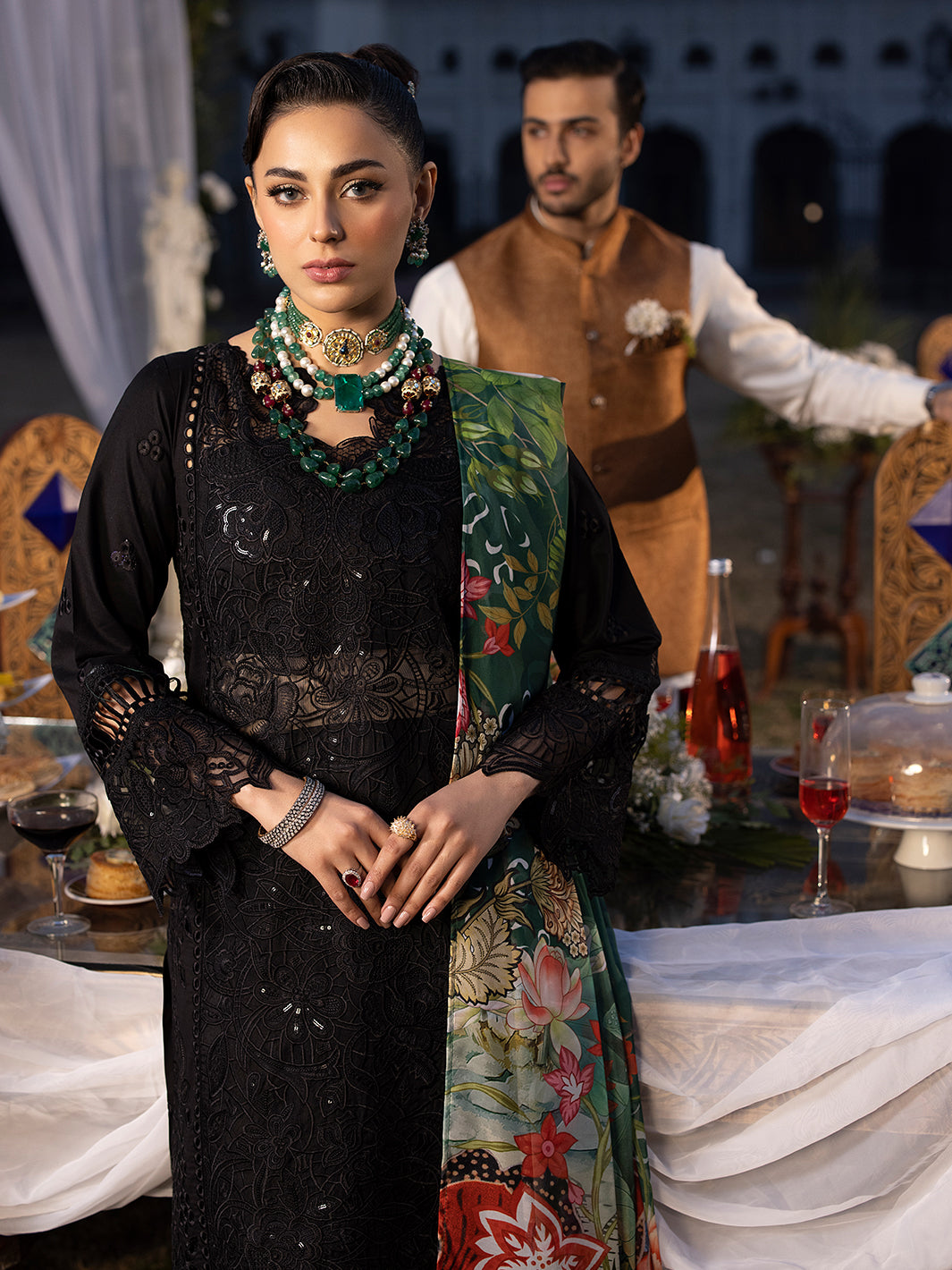 Mahnur | Mahrukh Luxury Lawn 24 | HEMAYAL -  Mahnur Formal - Original Designer Dress - House of Maryam