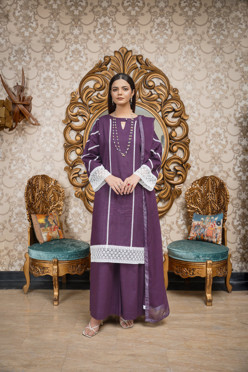 House of Maryam Basics | Slub Winter 23 | HB-PUR by Designer House of Maryam Basics - House of Maryam - Pakistani Designer Ethnic Wear in {{ shop.shopifyCountryName }}