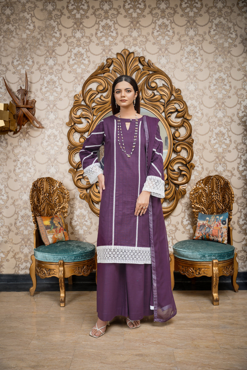 House of Maryam Basics | Slub Winter 23 | HB-PUR by Designer House of Maryam Basics - House of Maryam - Pakistani Designer Ethnic Wear in {{ shop.shopifyCountryName }}