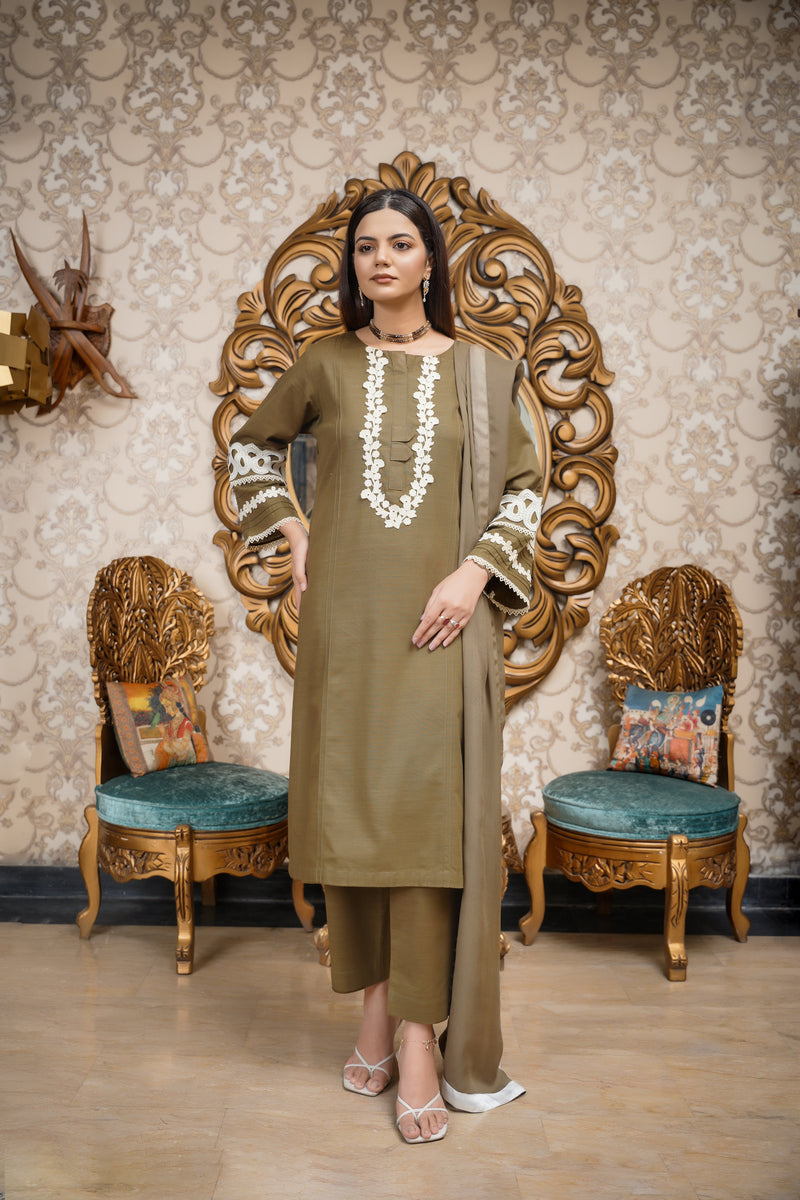 House of Maryam Basics | Slub Winter 23 | HB-MHD by Designer House of Maryam Basics - House of Maryam - Pakistani Designer Ethnic Wear in {{ shop.shopifyCountryName }}