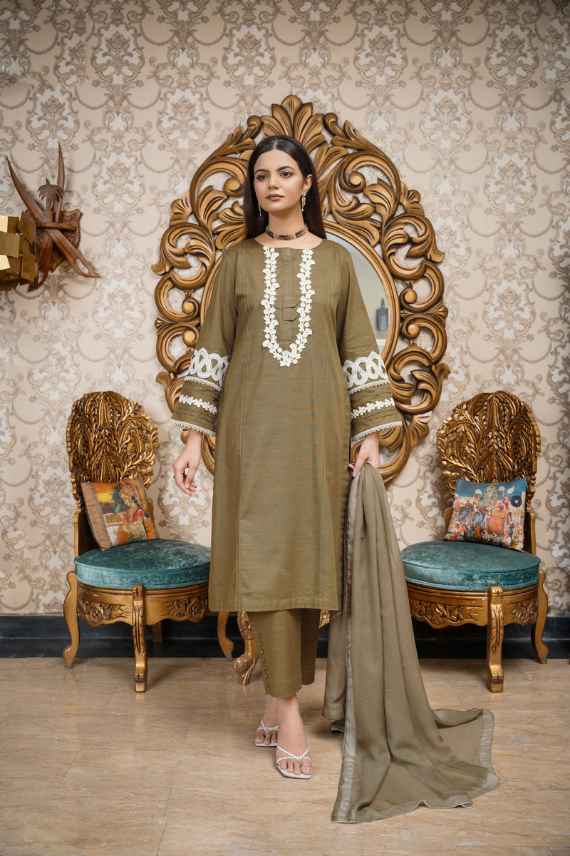 House of Maryam Basics | Slub Winter 23 | HB-MHD by Designer House of Maryam Basics - House of Maryam - Pakistani Designer Ethnic Wear in {{ shop.shopifyCountryName }}