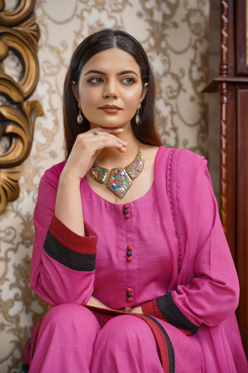 House of Maryam Basics | Slub Winter 23 | HB-MGN by Designer House of Maryam Basics - House of Maryam - Pakistani Designer Ethnic Wear in {{ shop.shopifyCountryName }}