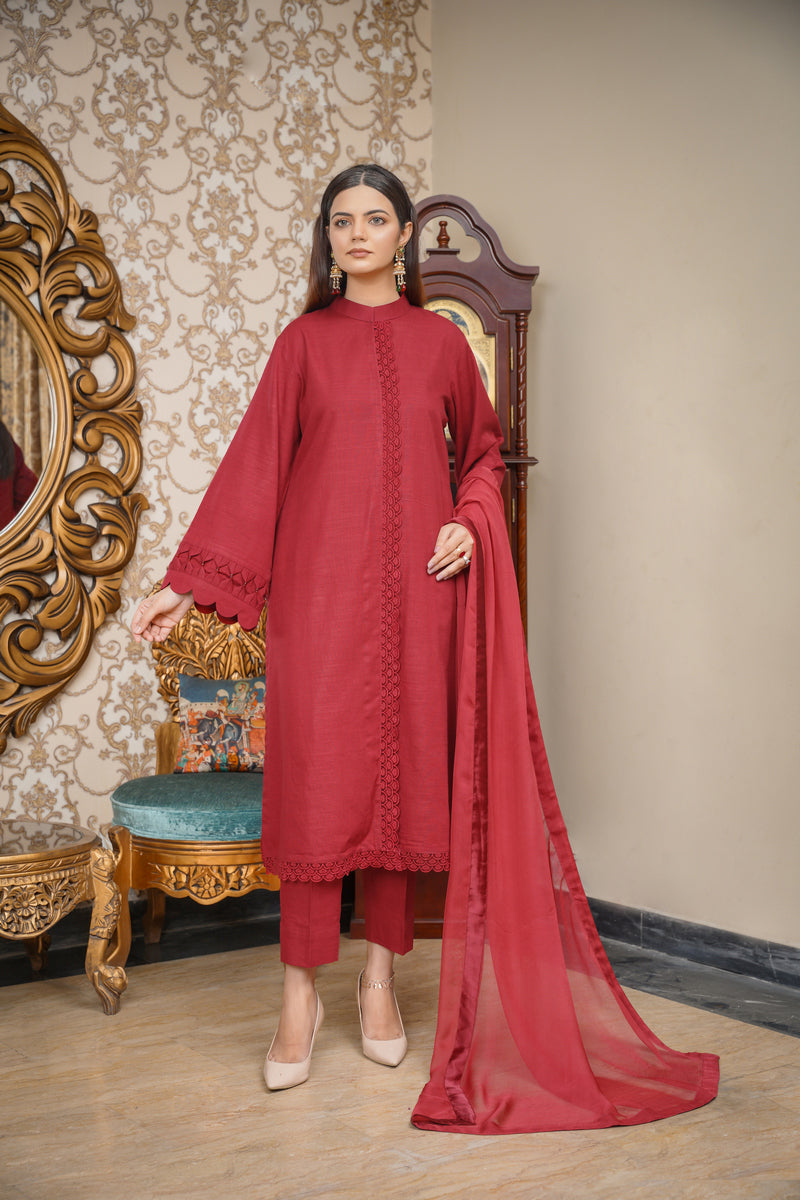 House of Maryam Basics | Slub Winter 23 | HB-MRN by Designer House of Maryam Basics - House of Maryam - Pakistani Designer Ethnic Wear in {{ shop.shopifyCountryName }}