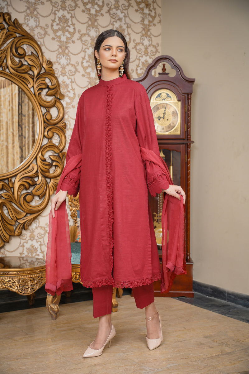 House of Maryam Basics | Slub Winter 23 | HB-MRN by Designer House of Maryam Basics - House of Maryam - Pakistani Designer Ethnic Wear in {{ shop.shopifyCountryName }}