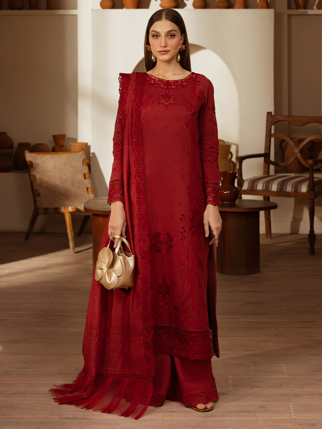 Mahnur | Florence Luxury Lawn 25 | HOORAIN -  Mahnur Ladies Clothes - Original Designer Dress - House of Maryam