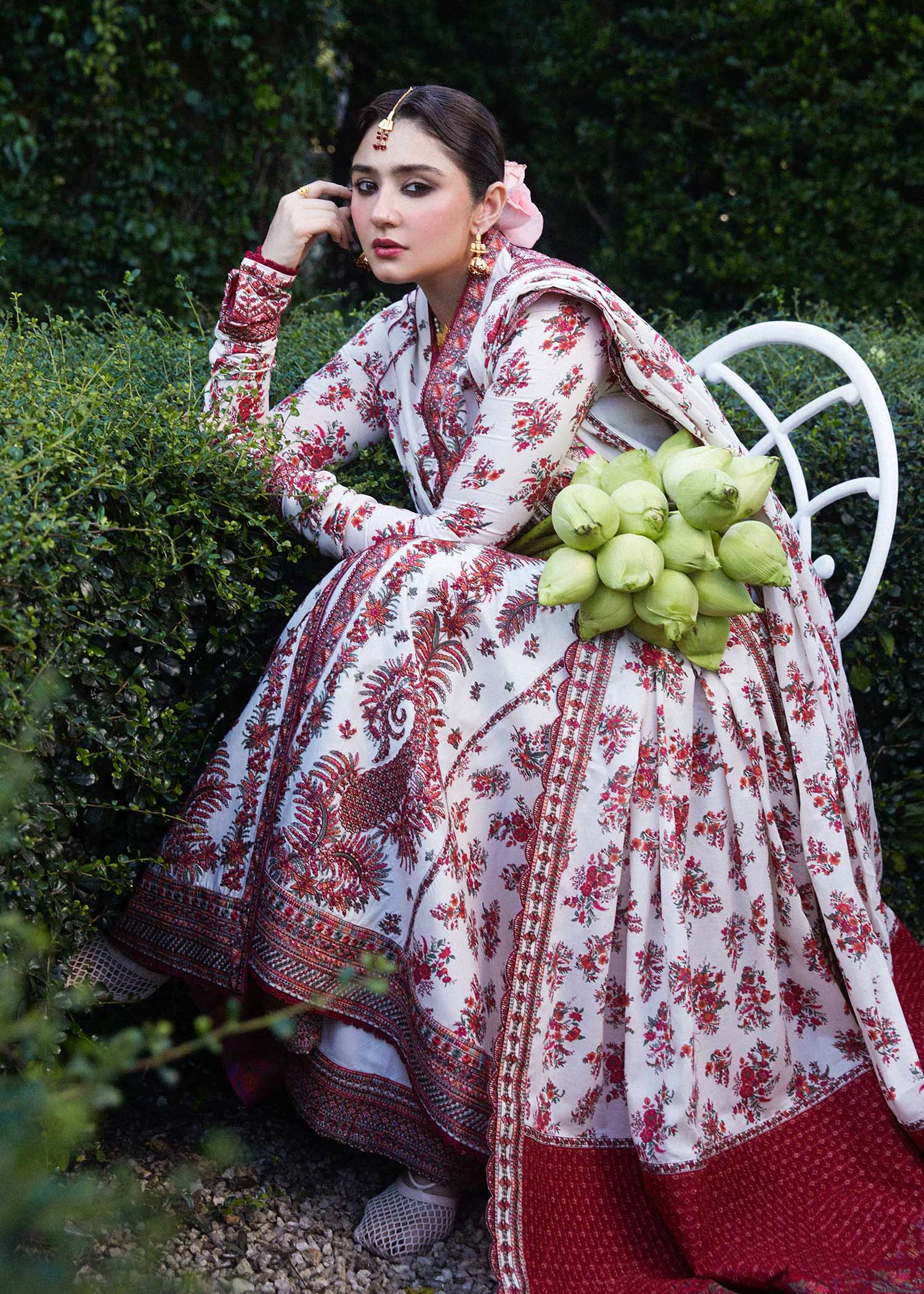 Hussain Rehar | Zaiba-Eid Lawn Collection24 | Safaid