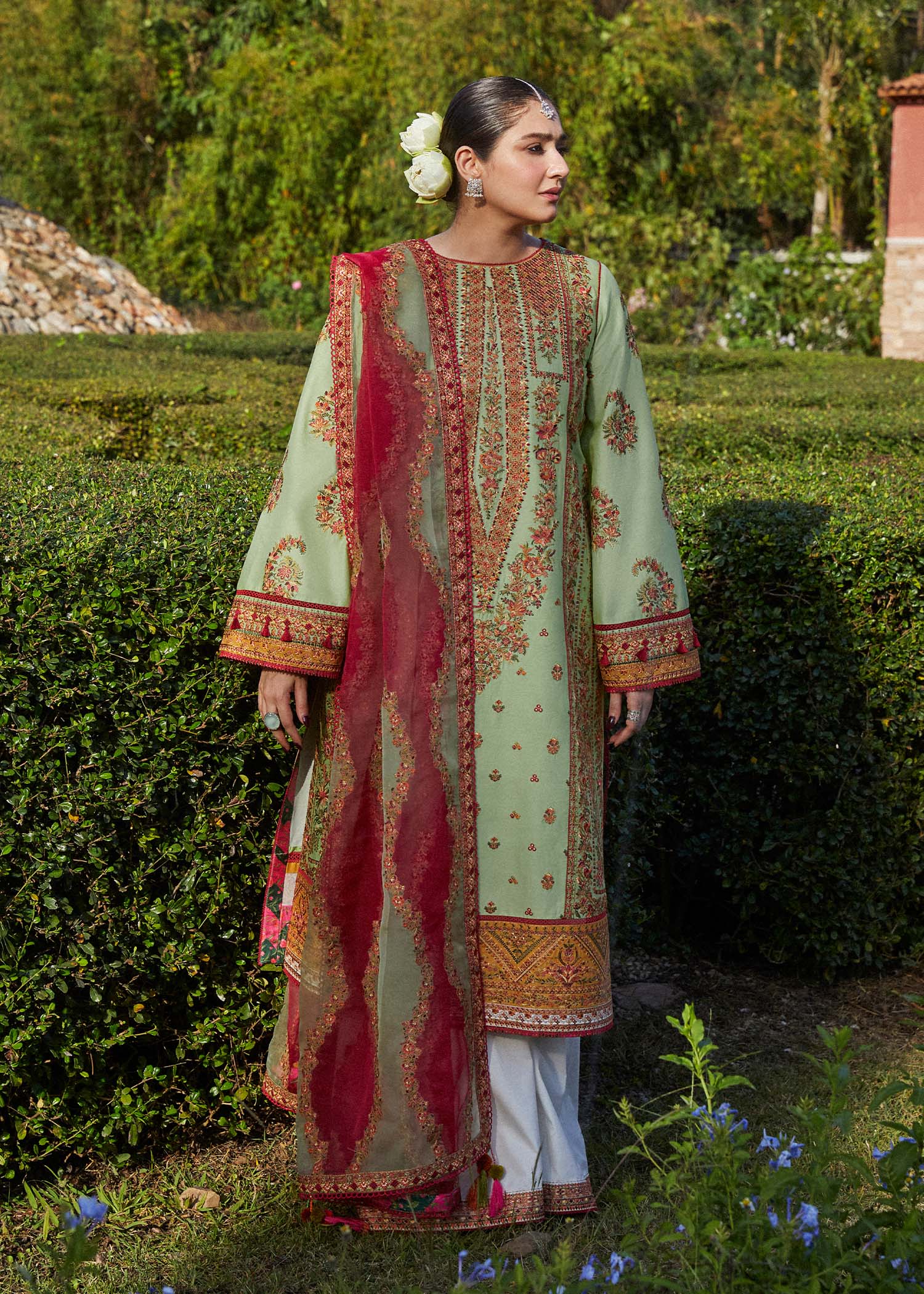 Hussain Rehar | Zaiba-Eid Lawn Collection24 | Gul Bahar by Designer Hussain Rehar - House of Maryam - Pakistani Designer Ethnic Wear in {{ shop.shopifyCountryName }}