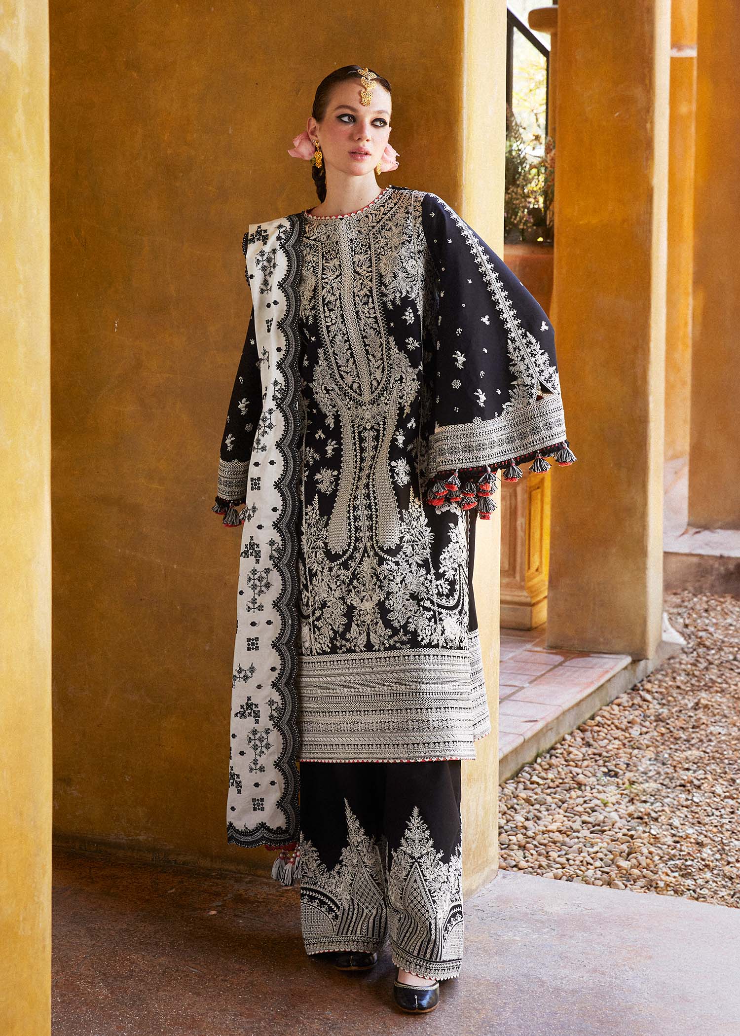 Hussain Rehar | Zaiba-Eid Lawn Collection24 | Shams by Designer Hussain Rehar - House of Maryam - Pakistani Designer Ethnic Wear in {{ shop.shopifyCountryName }}