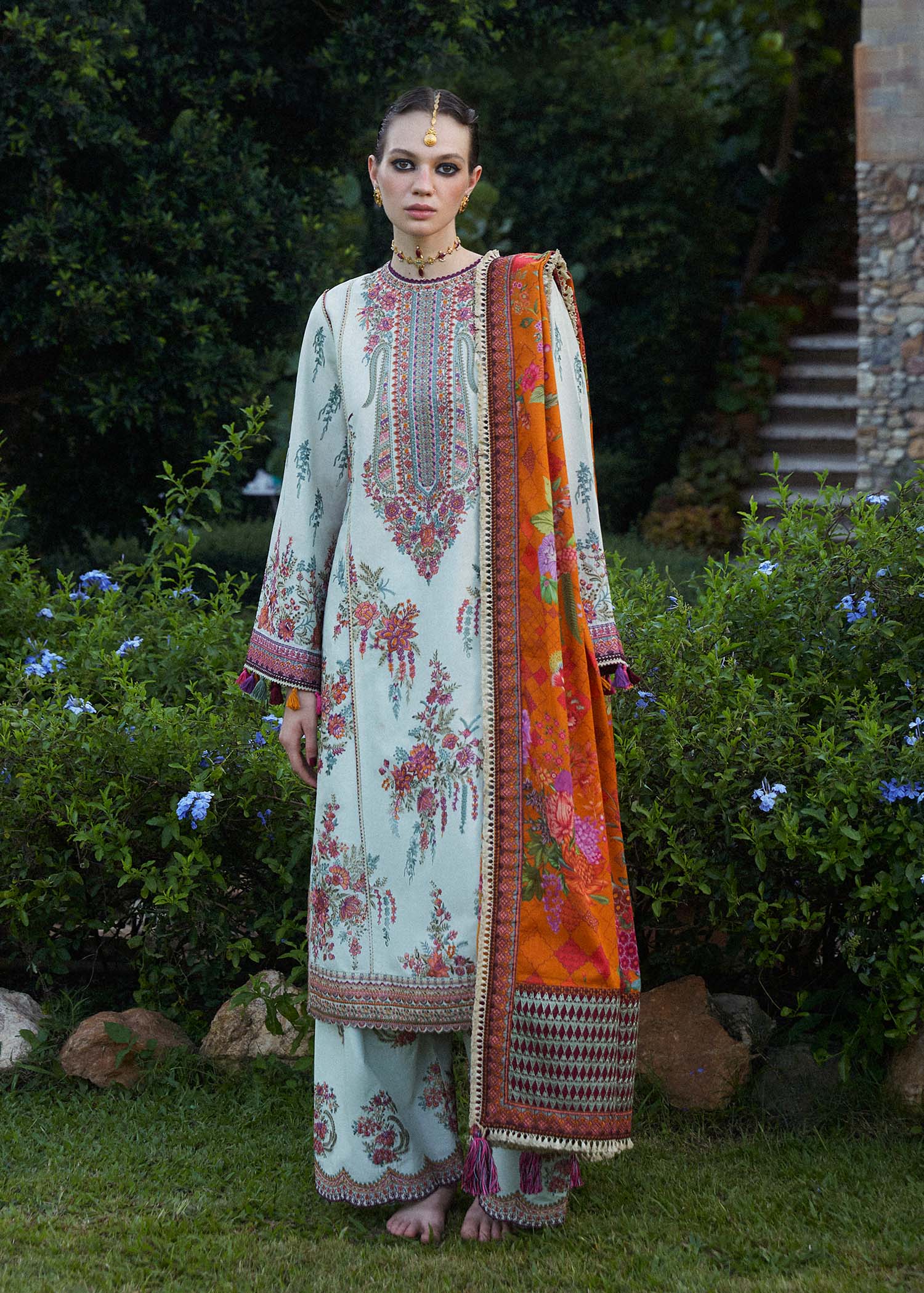 Hussain Rehar | Zaiba-Eid Lawn Collection24 | Sumbul by Designer Hussain Rehar - House of Maryam - Pakistani Designer Ethnic Wear in {{ shop.shopifyCountryName }}