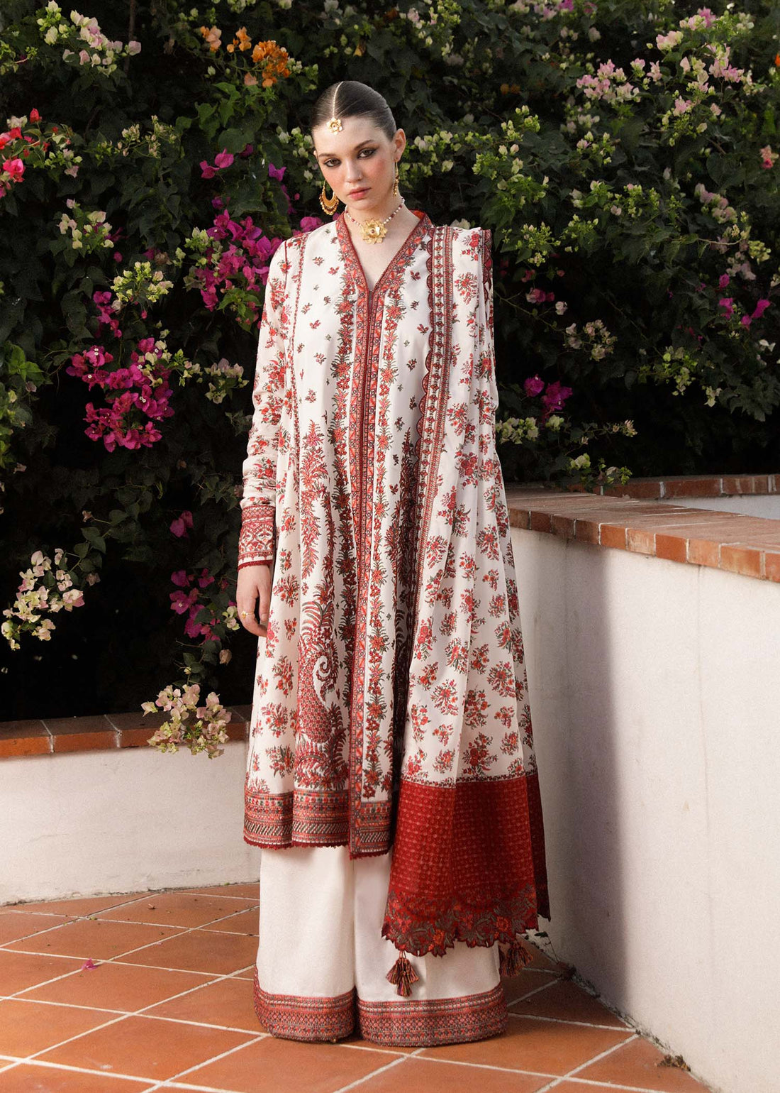 Hussain Rehar | Zaiba-Eid Lawn Collection24 | Safaid by Designer Hussain Rehar - House of Maryam - Pakistani Designer Ethnic Wear in {{ shop.shopifyCountryName }}