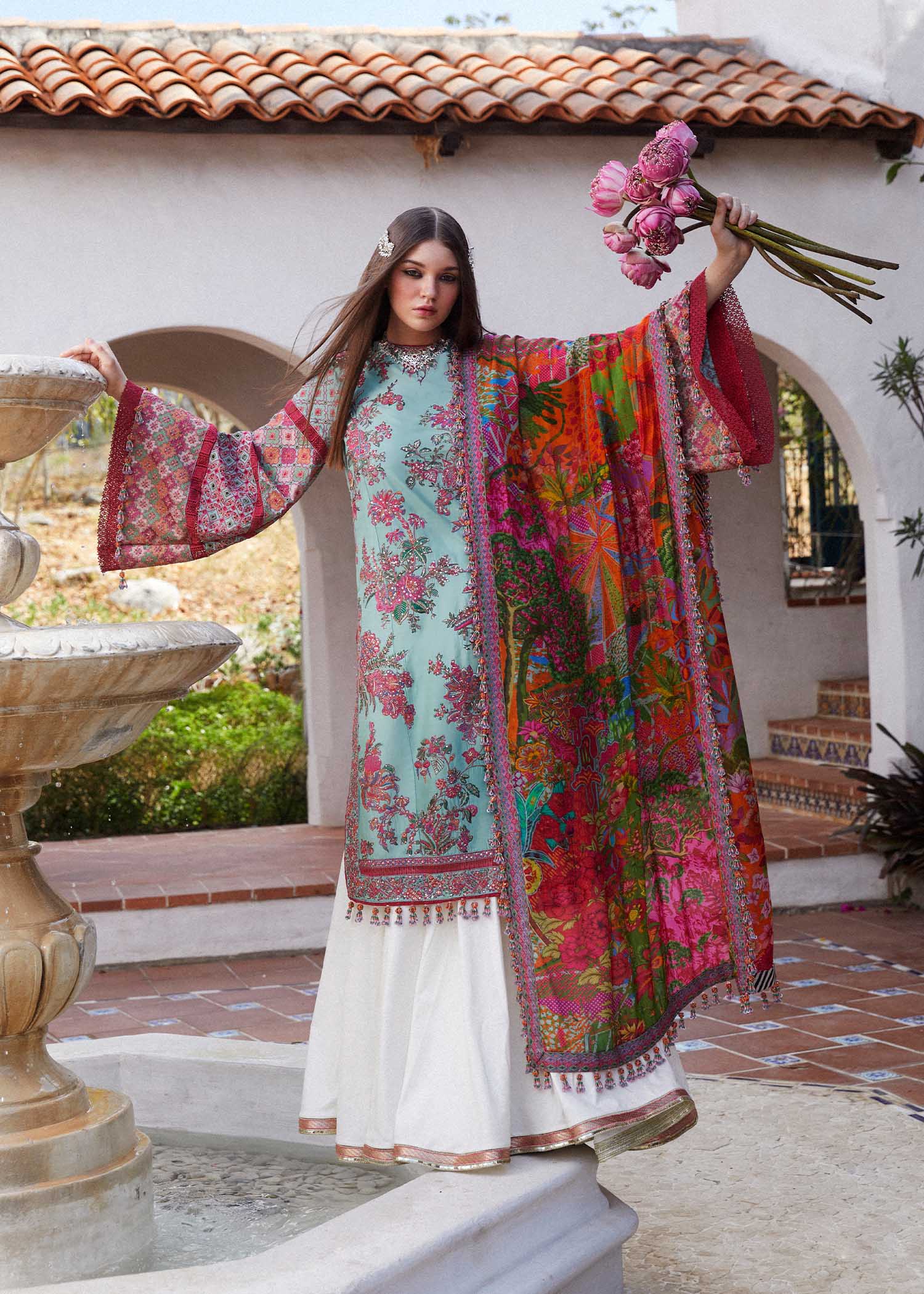 Hussain Rehar | Eid Luxury Lawn SS/24 | Floret