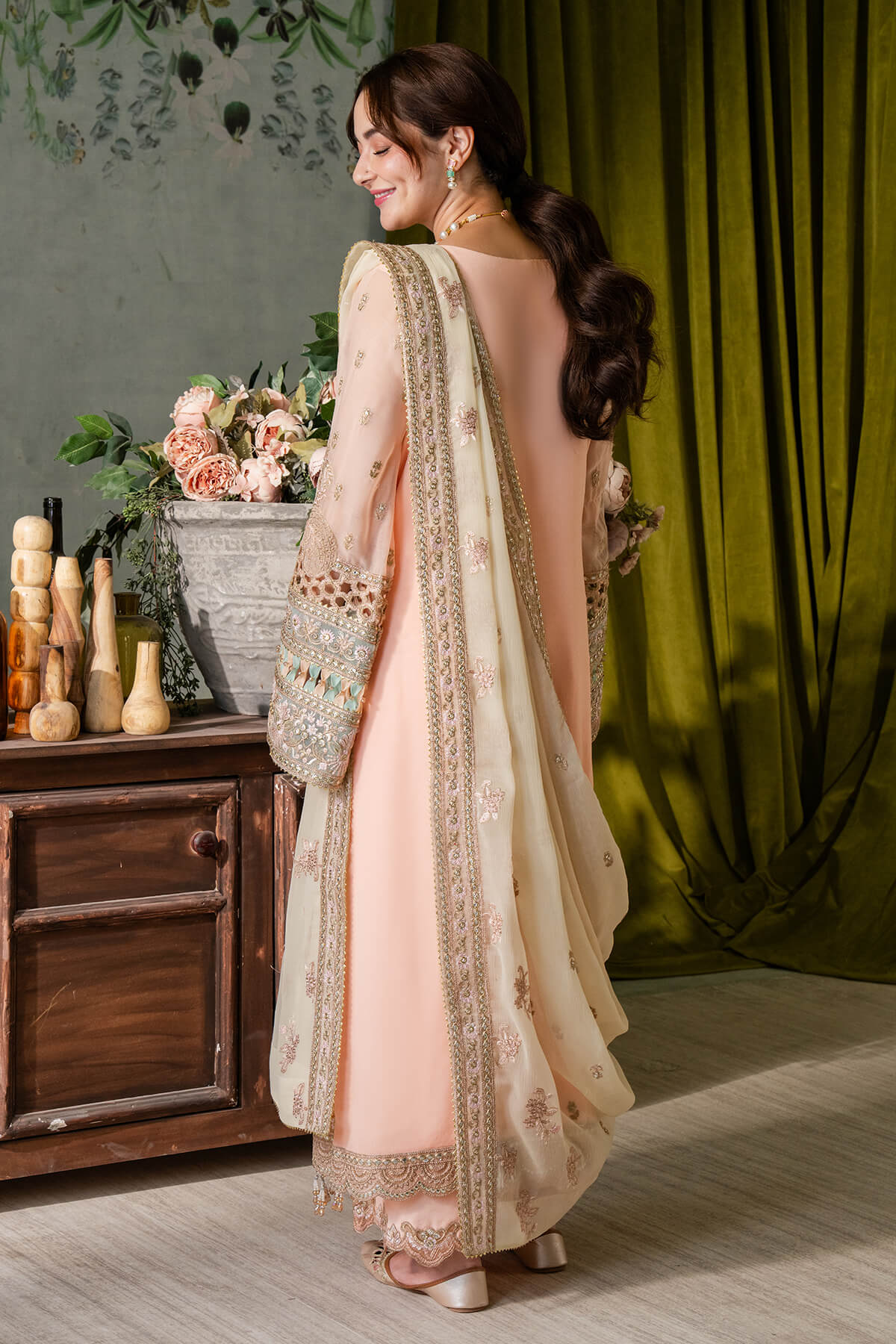 Imrozia Premium | Naina Chiffon | I-193 Kashud -  Imrozia Premium Formal - Original Designer Dress - House of Maryam