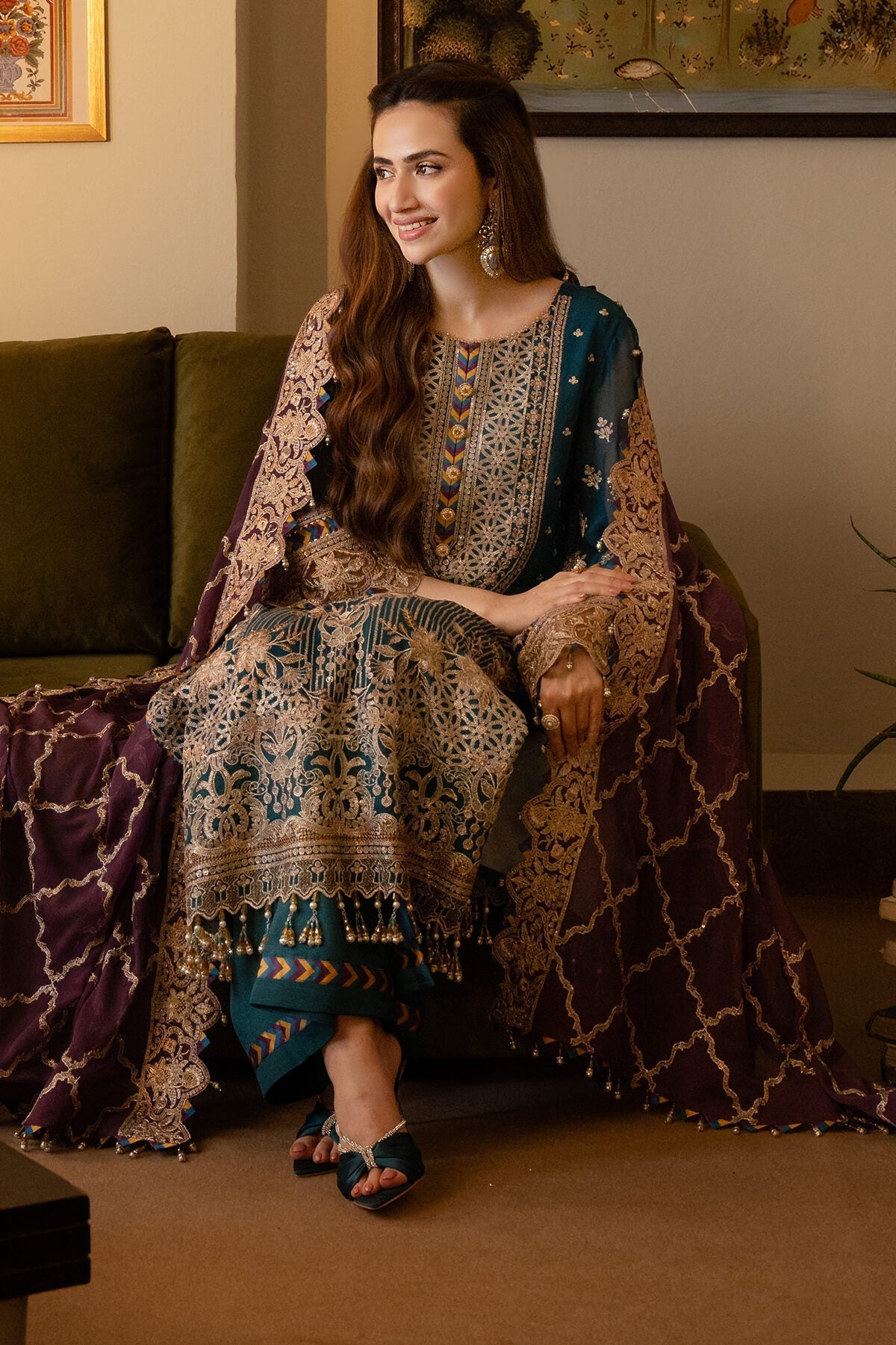 Imrozia Premium | Noor Jahan Formals | I-208 Aaina -  Imrozia Premium Formal - Original Designer Dress - House of Maryam