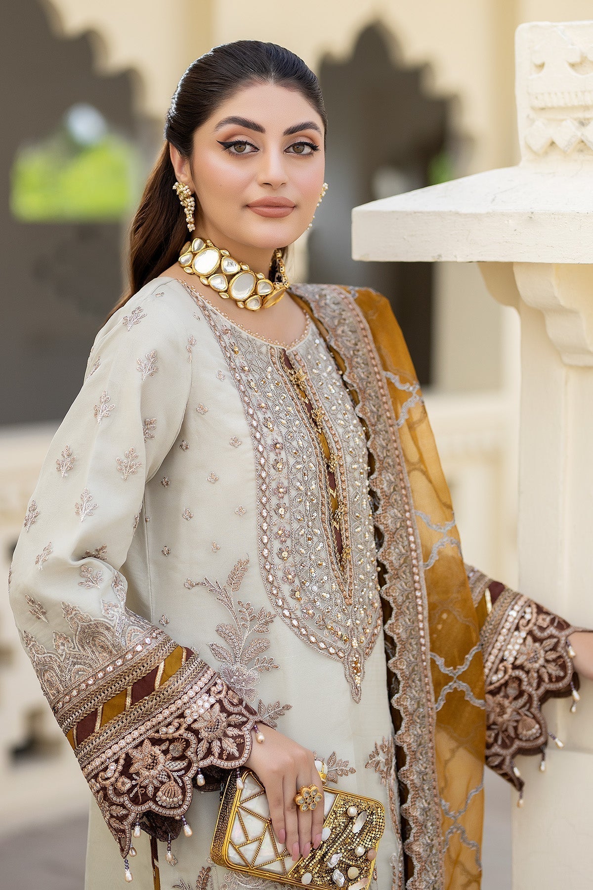 Imrozia Premium | Baad e Saba Formals | IP-50 Sheen -  Imrozia Premium Formal - Original Designer Dress - House of Maryam