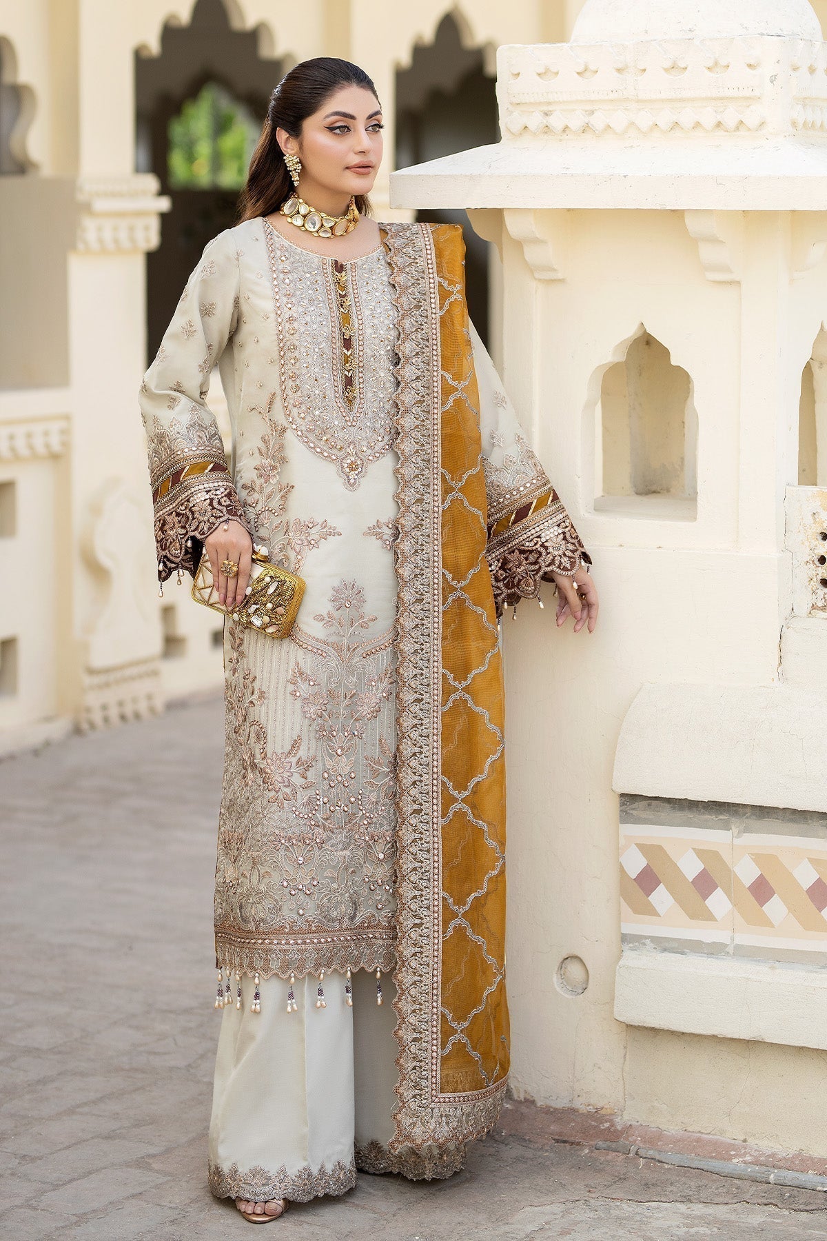 Imrozia Premium | Baad e Saba Formals | IP-50 Sheen -  Imrozia Premium Formal - Original Designer Dress - House of Maryam