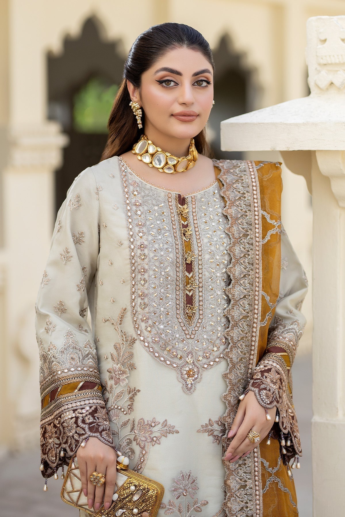 Imrozia Premium | Baad e Saba Formals | IP-50 Sheen -  Imrozia Premium Formal - Original Designer Dress - House of Maryam