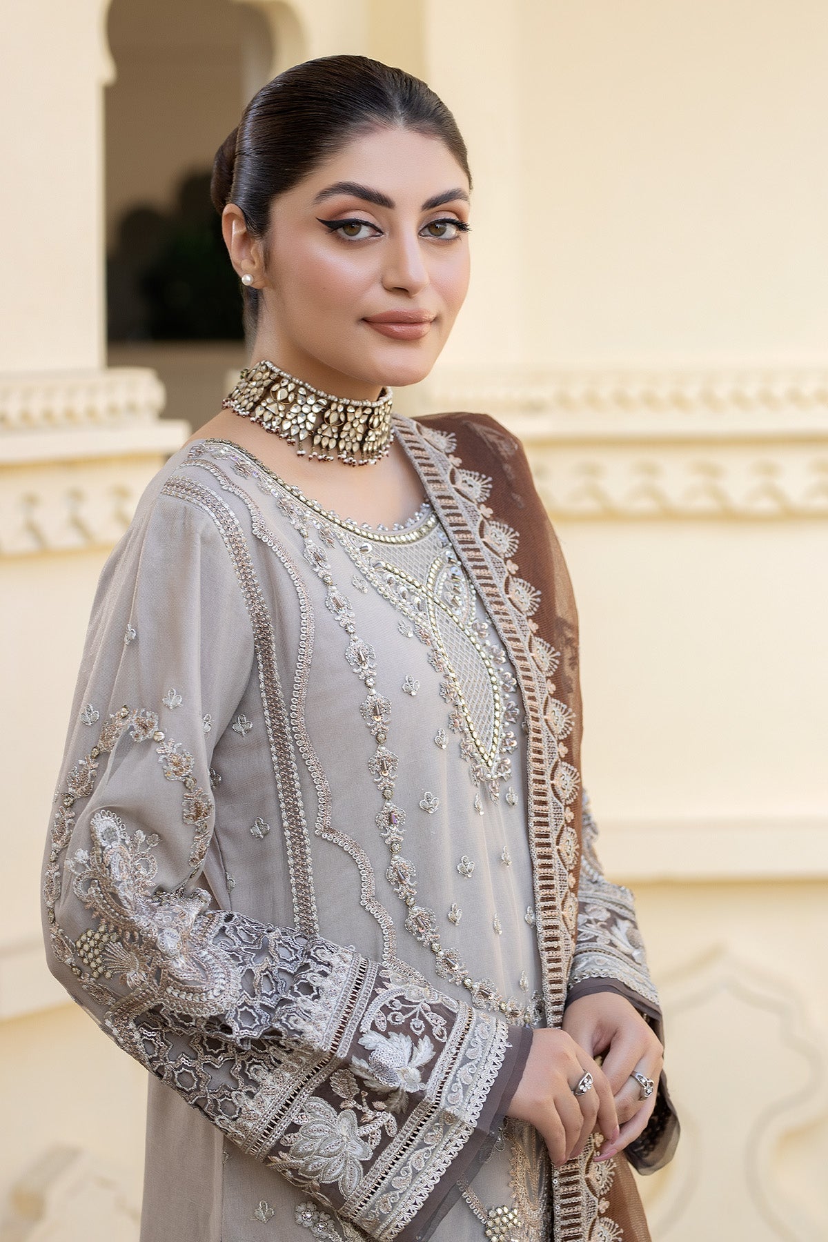 Imrozia Premium | Baad e Saba Formals | IP-52 Gulbahar -  Imrozia Premium Formal - Original Designer Dress - House of Maryam