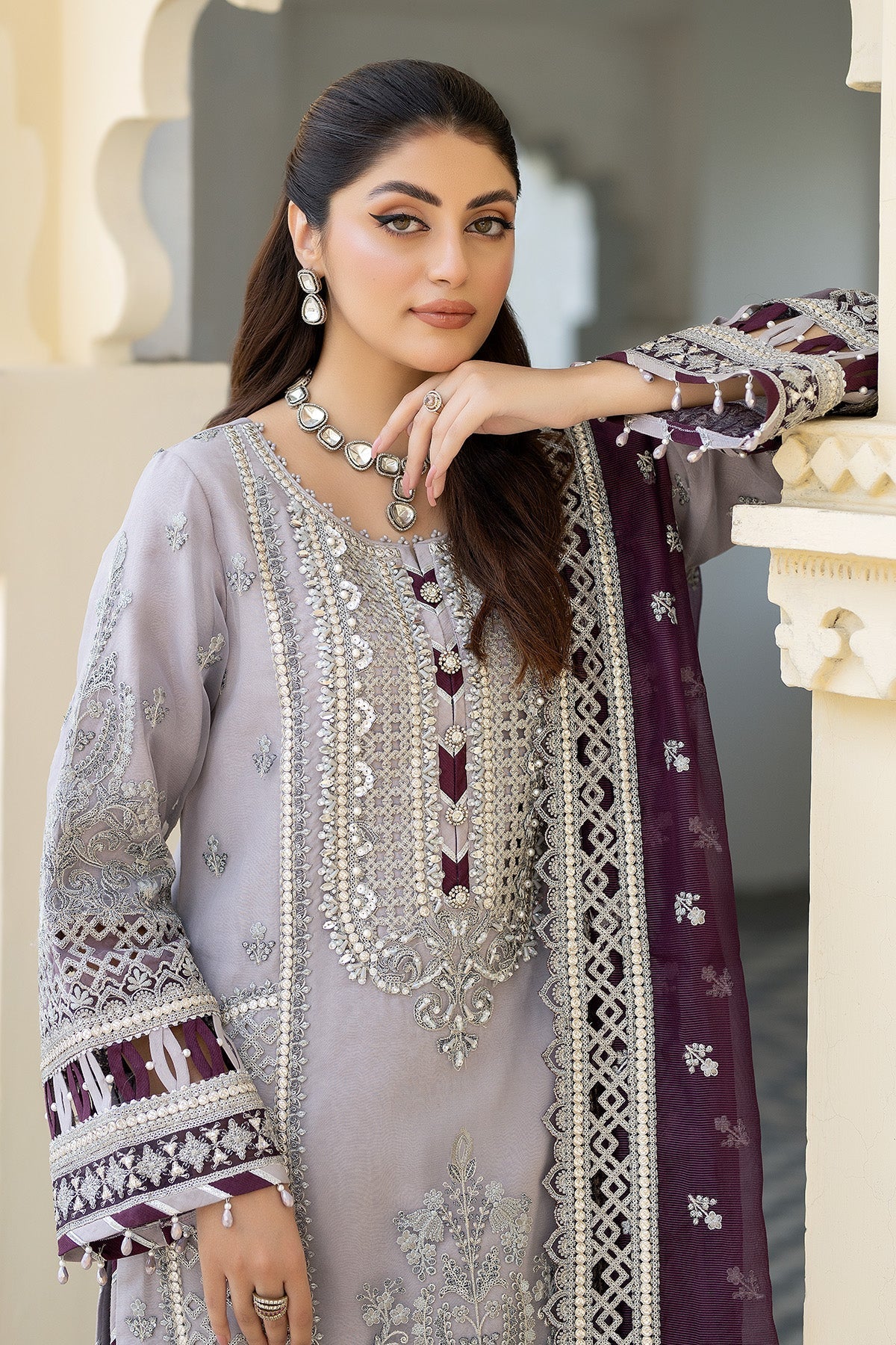 Imrozia Premium | Baad e Saba Formals | IP-55 Ada by Designer Imrozia Premium - House of Maryam - Pakistani Designer Ethnic Wear in {{ shop.shopifyCountryName }}