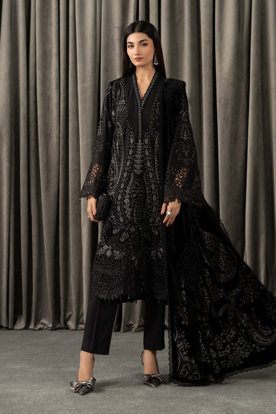 Maria B | Winter Luxe Pret 25 | WLS-1307-Black, image 7