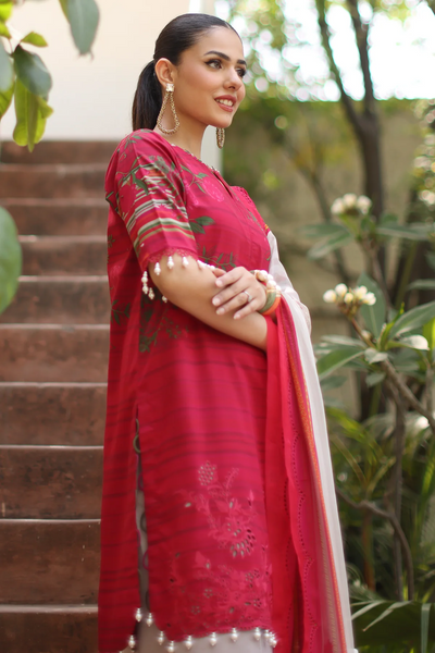Charizma | Embroidered Lawn 25’ | CB5-05 -  House of Maryam  - Original Designer Dress - House of Maryam