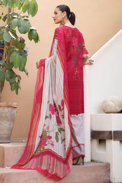 Charizma | Embroidered Lawn 25’ | CB5-05 -  House of Maryam  - Original Designer Dress - House of Maryam