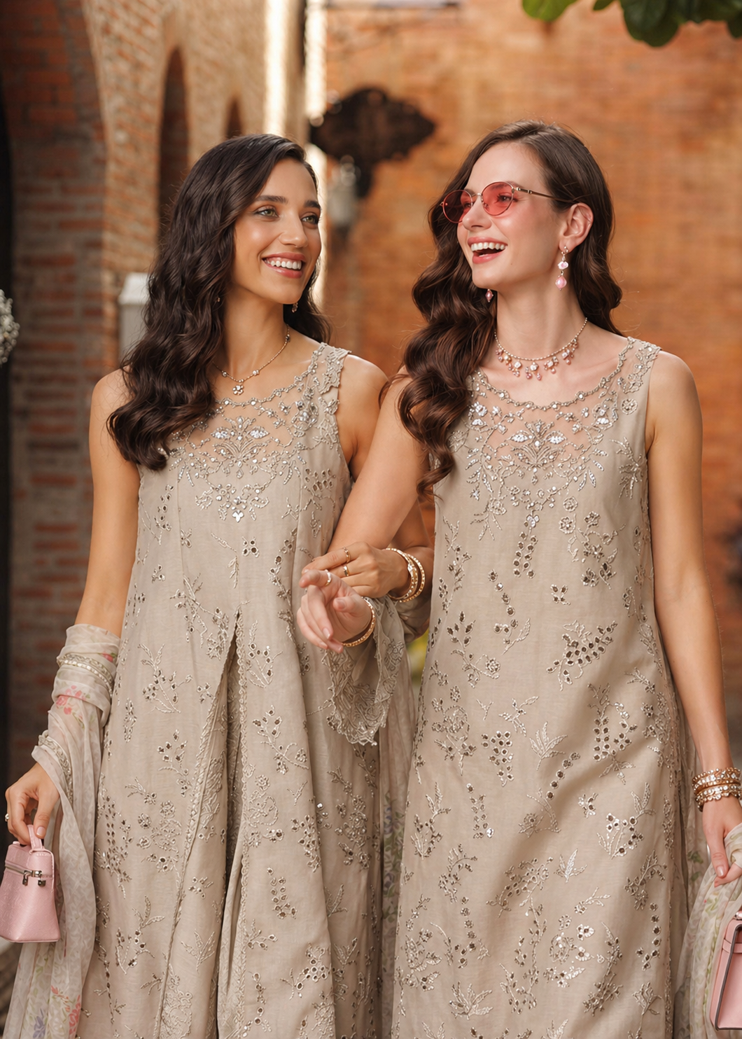 Noor by Saadia Asad | Luxury Eid Schiffli Laserkari 26 | D7 -Gris Tourtelle-5