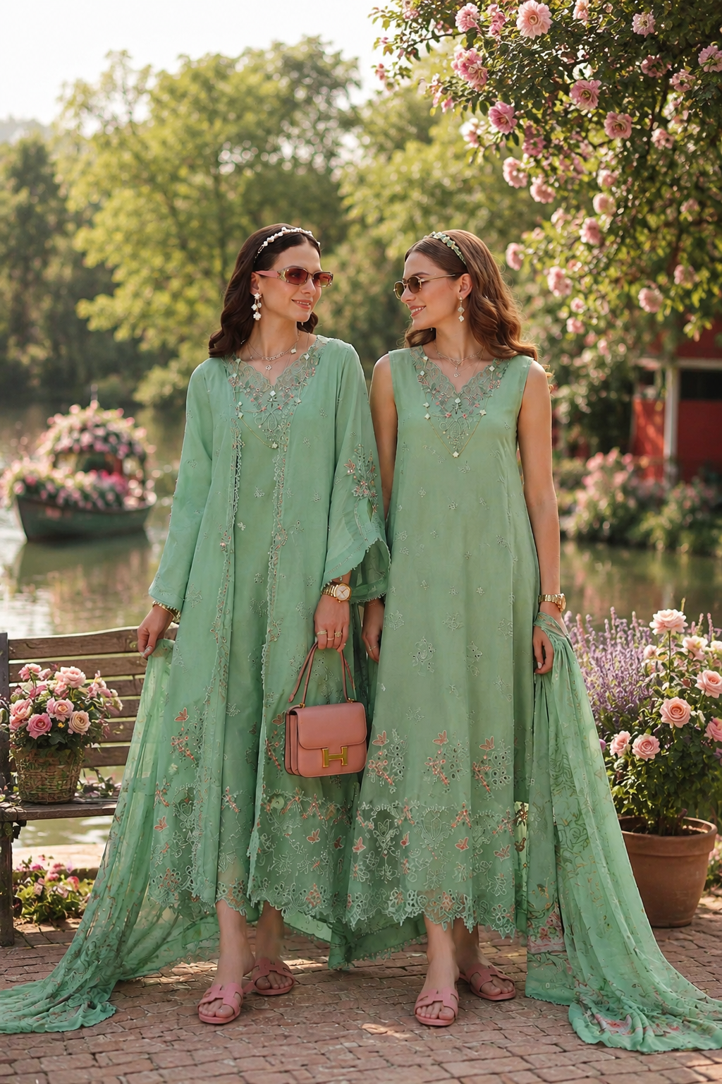 Noor by Saadia Asad | Noor Eid Printskhas 26 | D9 €“ Aqua Minté-2