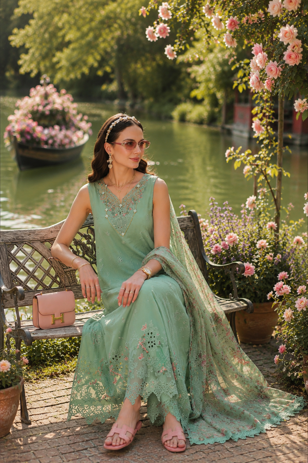 Noor by Saadia Asad | Noor Eid Printskhas 26 | D9 €“ Aqua Minté-4