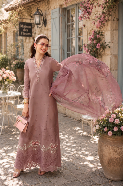 Noor by Saadia Asad | Noor Eid Printskhas 26 | D3 €“ Rose Éclat