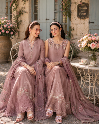 Noor by Saadia Asad | Noor Eid Printskhas 26 | D3 €“ Rose Éclat